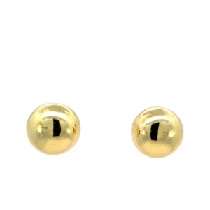 Arete de bola chunky chapa de oro