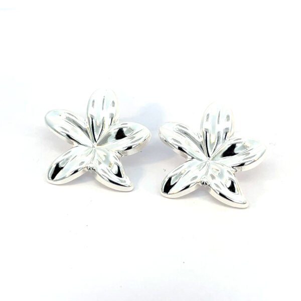 Arete liso de flor - Image 2