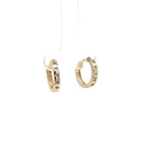 Huggie liso con zirconia