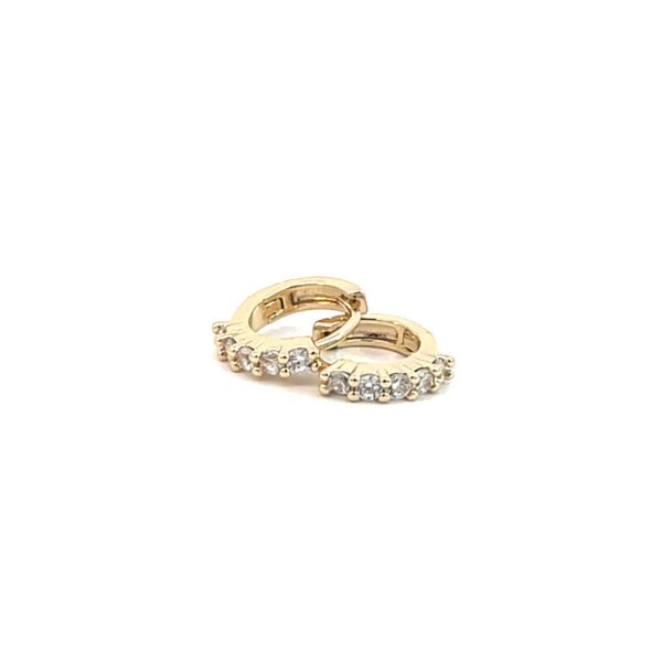 Huggie con zirconias pequeñas - Image 2