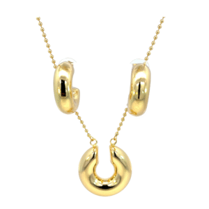 Set media dona chunky chapa de oro