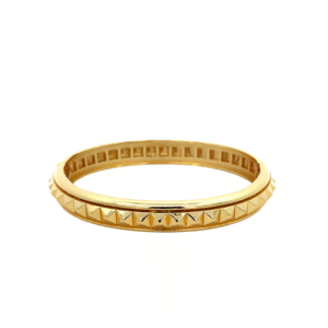 Brazalete con estoperoles moderno chapa de oro