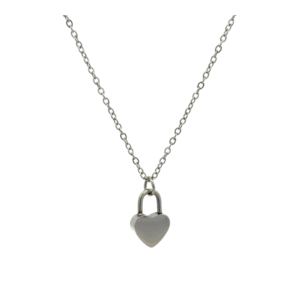 Gargantilla con dije de corazon acero inoxidable