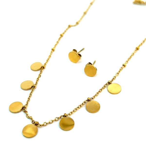 Set acero con dijes circulares - Image 2