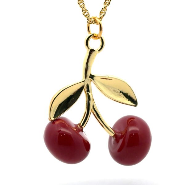 Collar con dije de cereza - Image 2