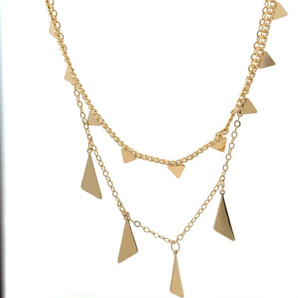 Collar largo con dijes triangulares - Image 2