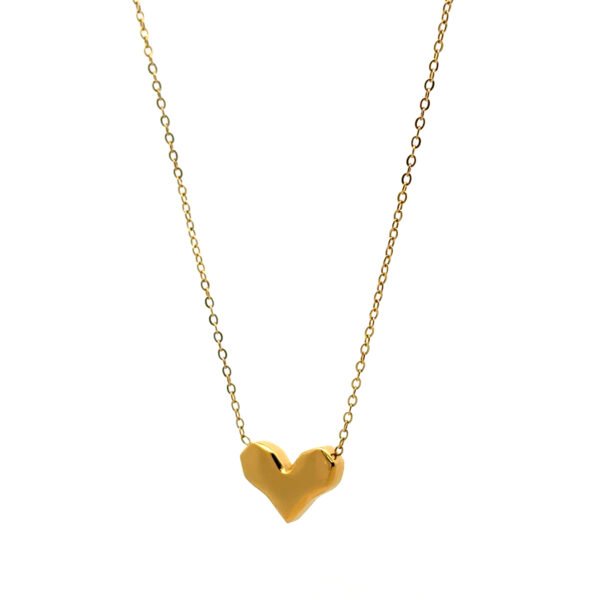 Gargantilla con dije de corazon dorado - Image 2