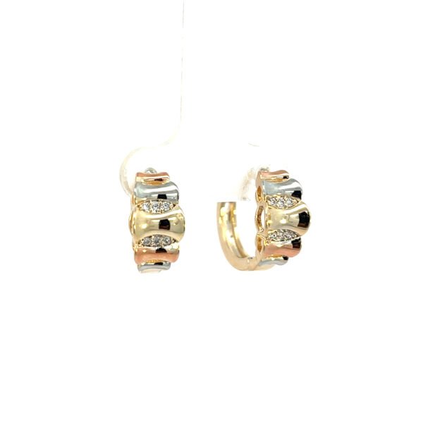 Huggie florentina con zirconia