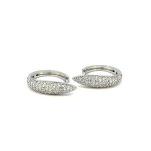 Huggie circular cristal