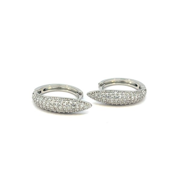 Huggie circular cristal