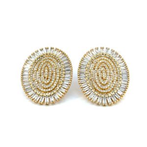 Arete ovalado cristal