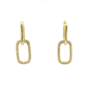 Arete eslabón zirconias