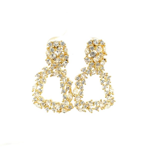 Arete campana colgante cristal