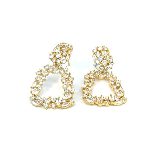 Arete campana colgante cristal - Image 2