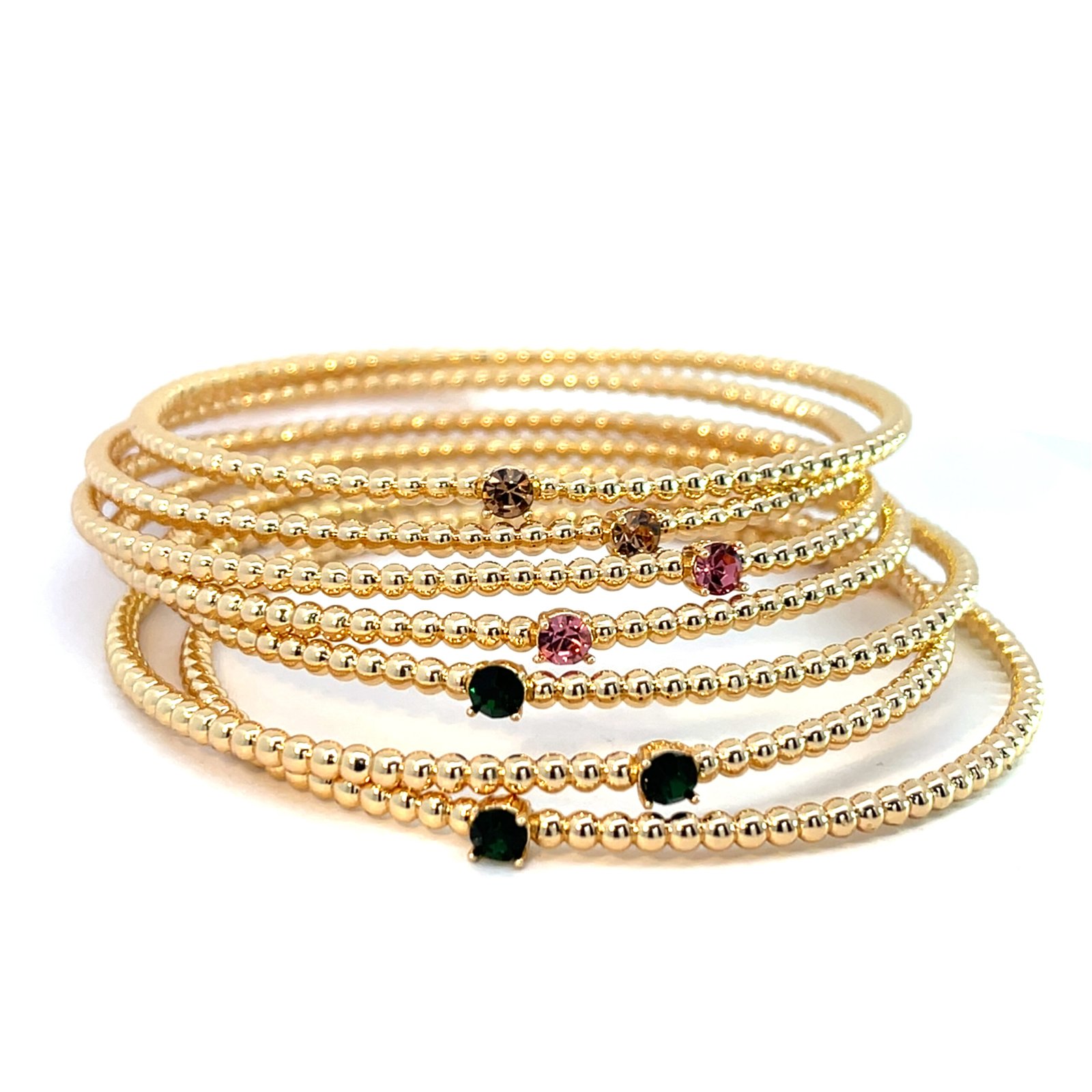 BR09002 Brazalete de bolitas semanario