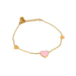 Pulsera acero con corazon