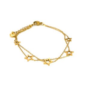 Pulsera doble con estrellas