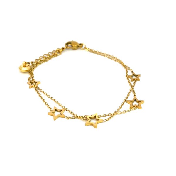 Pulsera doble con estrellas