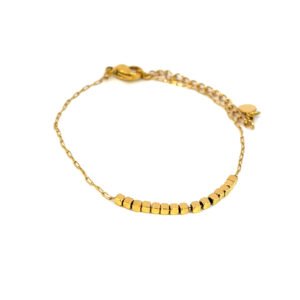 Pulsera eslabones mini con cubos