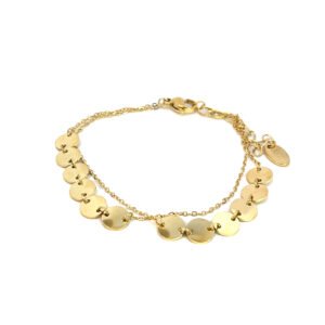 Pulsera doble con circulos