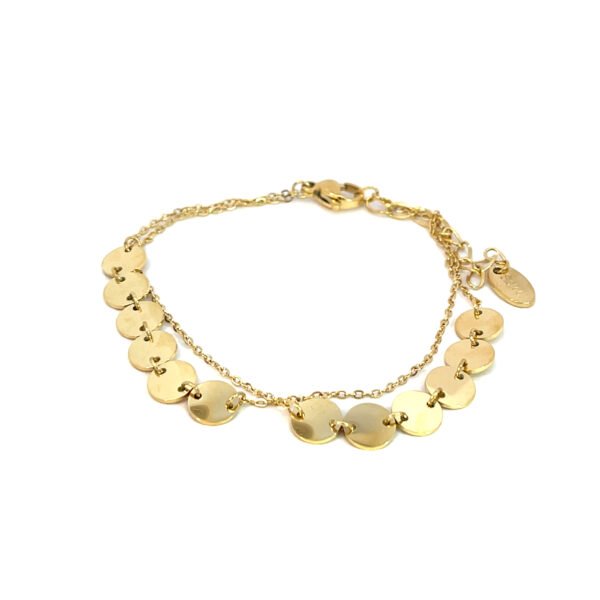 Pulsera doble con circulos