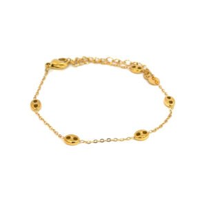 Pulsera con dijes de arillo de lata