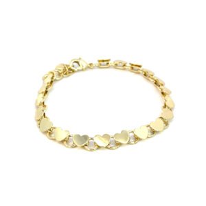 Pulsera con eslabones de corazones