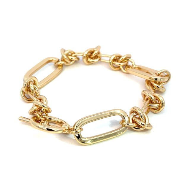 Pulsera broche T de nudos