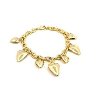 Pulsera chunky de corazones