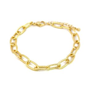 Pulsera basica de eslabones ovalados