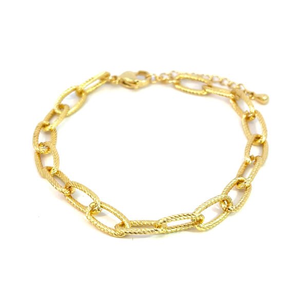 Pulsera basica de eslabones ovalados