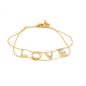 Pulsera delgada LOVE