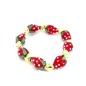 Pulsera chunky de fresas