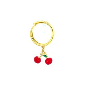 Anillo ajustable con cerezas