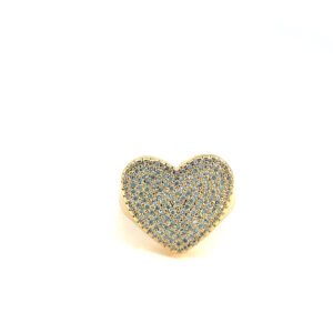 Anillo corazon chunky